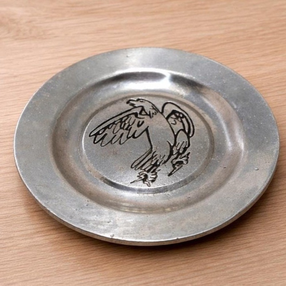 Pewtarex 1977  Eagle Plate CH Hardware Pewter Plate